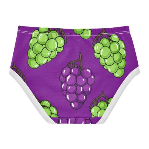 Cartoon Grape Purple Toddler Girls Underwear 2t Cotton Girl Panties Cute Pattern Kids Briefs Undies2