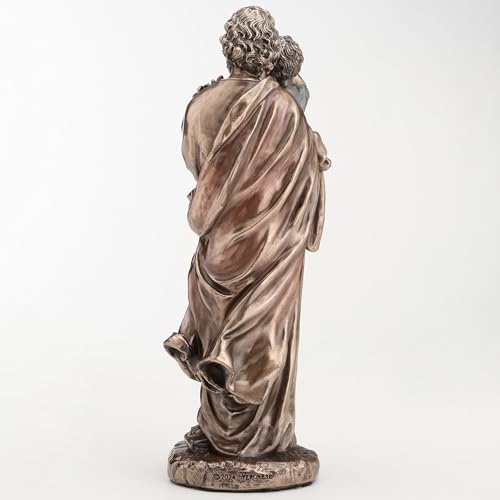 Figura Religiosa San José con Niño Jesús 6.25 pulg miniatura 7