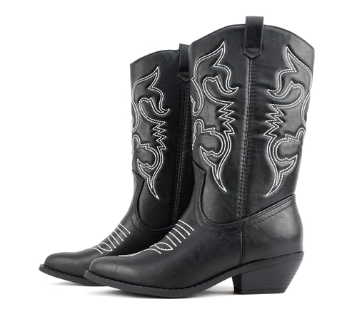 Image of Soda Women's Rodeo Western Pointed Toe Cowboy Boots