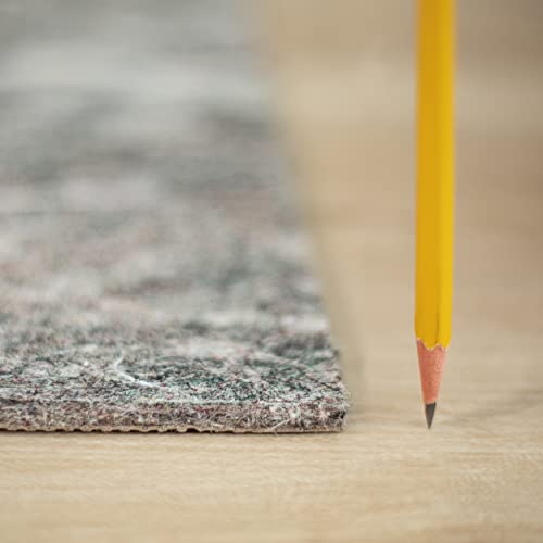 Mohawk Home 2' X 3' Non Slip Rug Pad Gripper 1/4 Thick Dual Surface Felt + Rubber Gripper - Safe For All Floors #TOP7