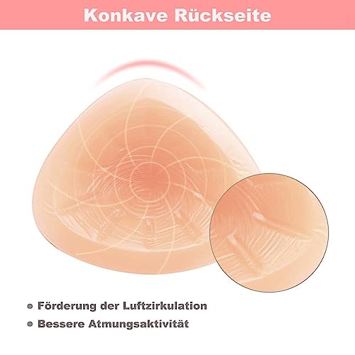 Prothèses de mastectomie en silicone triangle pour crossdresser Bonnet A - 4