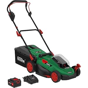 Güde 95809 Accu-grasmaaier 330/20-4 (efficiënte, borstelloze motor, Li-Ion accupack 20 V/4 Ah, 330 mm maaibreedte)