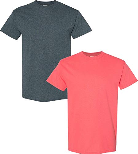 T-shirt en jersey Gildan homme col montant grande taille XXL