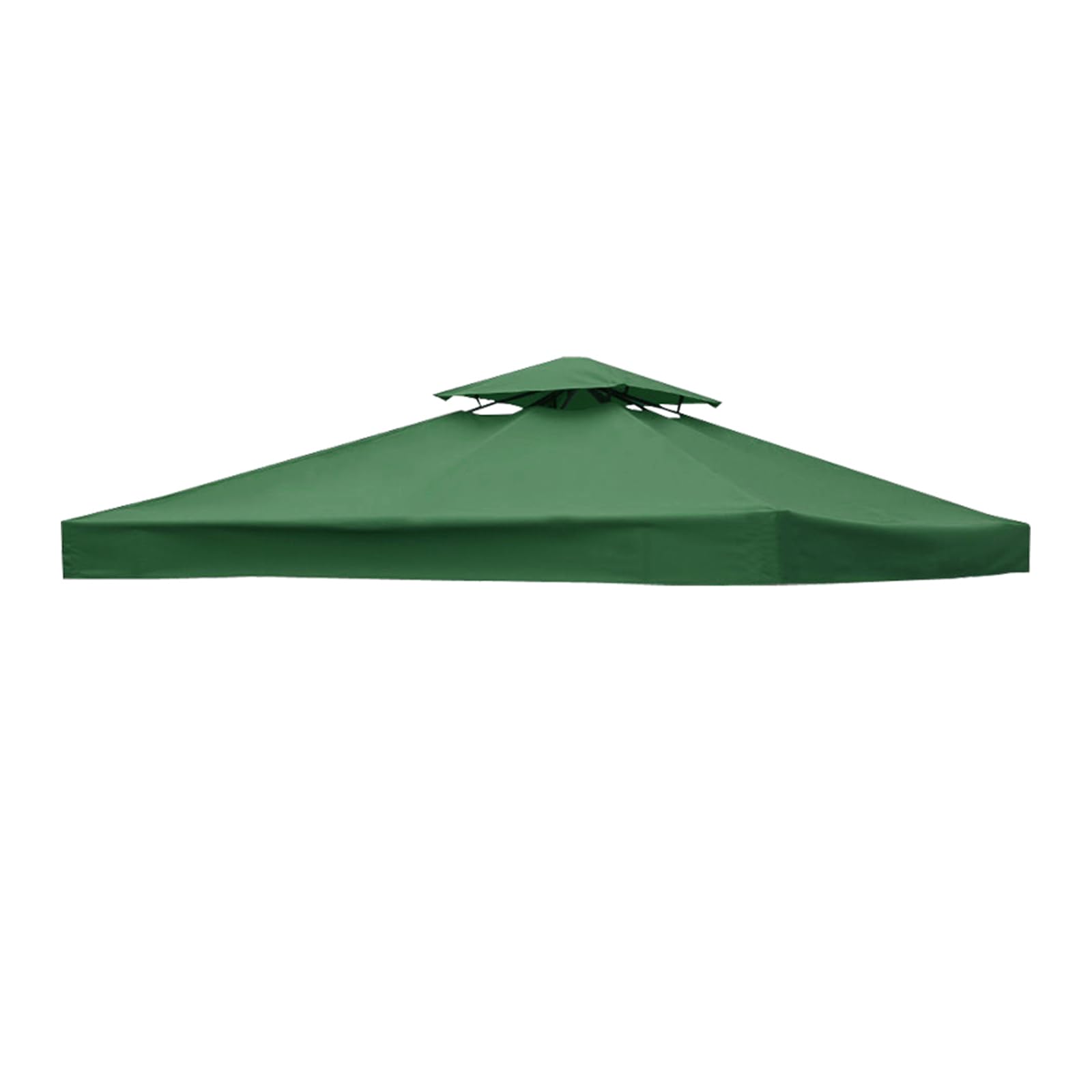 Green Bay 2-Tier Replacement Top Fabric for 3x3m Gazebo Pavilion Roof Canopy Green