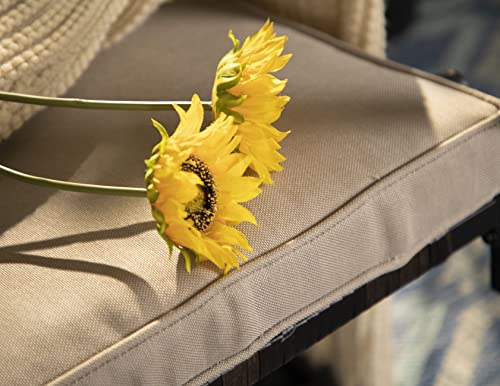 Phi Villa Outdoor Rattan Dining Chairs Set Of 2 Pieces Wicker Swivel Dining Chairs With Cushion For Outside Heavy Duty Wicker Patio Furniture Sets Bistro Chairs For Garden,Backyard,Lawn(2 Pieces) #TOP4