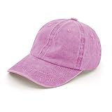 Durio Baseball Cap Kids Unisex Jungen Mädchen Mütze Kinder Kappe Hut Snapback Cap Baseballkappe für 3-8 Jahre Alt Pink Einheitsgröße