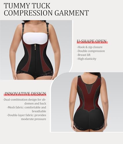 Image of M MYODRESS Fajas Colombianas Moldeadoras Shapewear for Women Body Shaper Tummy Control Post Surgery Compression Garment
