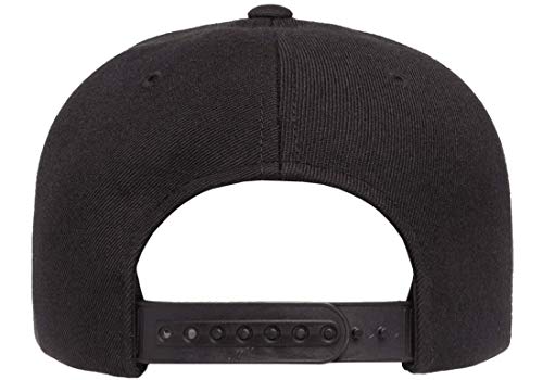 Yupoong 6089M Classic Snapback Pro-Style Wool Cap By Flexfit - One Size (Black) #TOP1