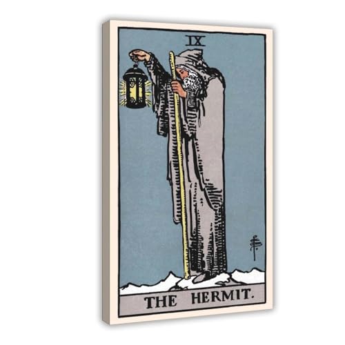 Tarot ermite poster WCYB impression toile premium et cadre bois