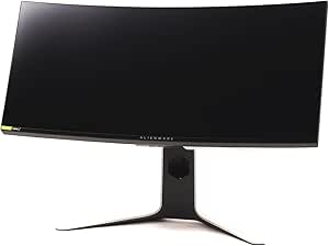 Alienware 120Hz UltraWide Gaming 34 Inch Curved Monitor with WQHD (3440 x 1440) Anti-Glare Display, 2ms Response Time, Nvidia G-Sync, Lunar Light - AW3420DW