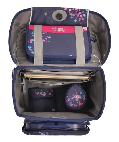 SCHOOL-MOOD Schulranzenset Champion Maxx Leni (Hund) 7-teilig Grundschule Schulrucksack Schulranzen