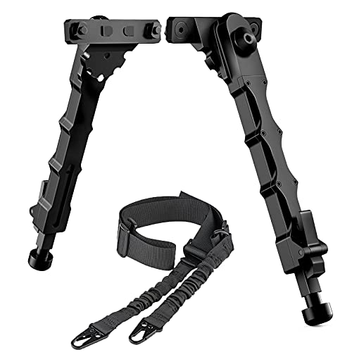 CVLIFE Rifle Bipod & Two Point Rifle Sling 7.5-9 Inches Bipod for Rifle