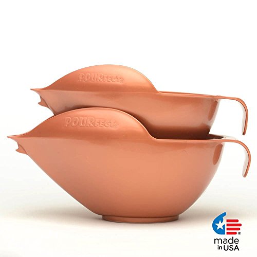 POURfect Mixing Bowls 1010-6 & 8 Cups - Satin Copper