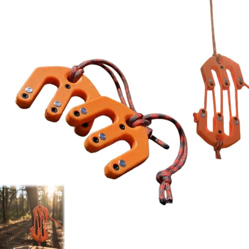 Game & Gear Hoist Block and Tackle System Ultralight Hunting Game Hoist Portable Nylon Block and Tackle Pulley System Game Hoist Compact Game Lifting Tool for Backcountry Hunting