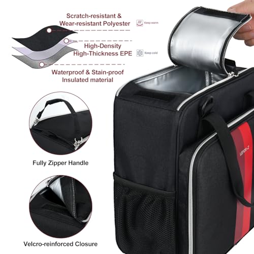Image of LEFOR.Z Coffee Maker Travel Bag Compatible with Keurig K-Mini /K-Mini Plus /Mate Plus,Single Serve Coffee Brewer Carrying Case with Multiple Pockets for K-Cup Pods & Accessories(Bag Only)