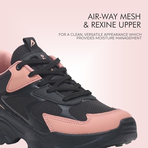 Image of Impakto ChunkFlex Aura Women Chunky Sneaker | Lightweight & Breathable Upper | Comfortable Heel Support | Anti-Skid Outsole for Firm Grip