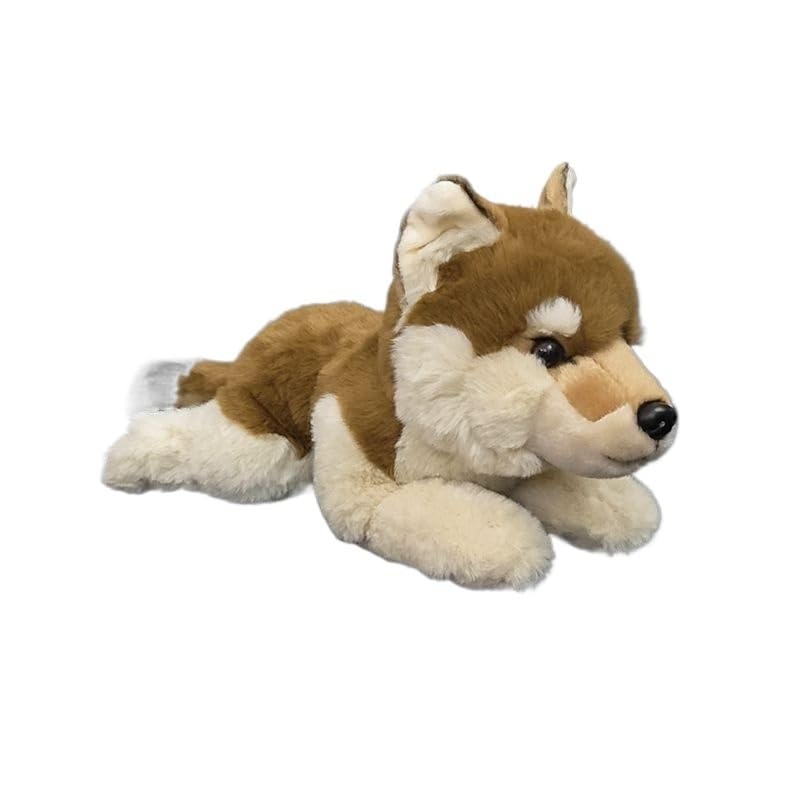 Peluche Shiba Inu couché, chien doux anti-stress, poupée animal apaisante pour enfant