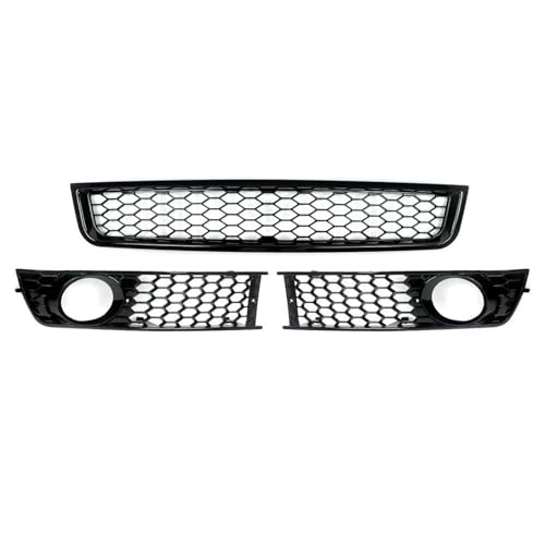 Grille de feu antibrouillard avant en finition noire pour radiateur A4 B6