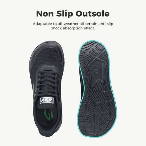 Image of IIV Mens Walking Shoes with Arch Support Wide Toe Box Tennis Sneakers Plantar Fasciitis Running Shoes