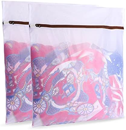 Gogooda Set of 2 Extra Large Mesh Laundry Bags Washing Bags for Blouse, Jacket,Pants, Sheets, 20×24inch