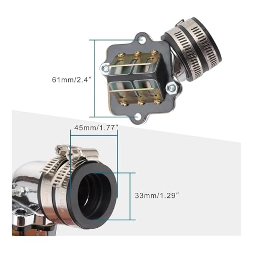 Colector de carreras para válvulas de lengüeta de motor Minarelli 1E40QMB 2