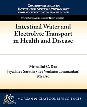 Intestinal Water and Electrolyte Transport in Health and Disease book cover