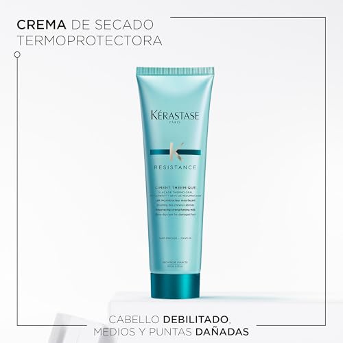 Kérastase Résistance Force Architecte, Protector Térmico Reconstructor, Cabello Resistente y Brillante, Para Pelo Débil y Dañado, Enriquecido con Vitaciment, Thermo Seal y Vita Topseal, 150 ml - imagen 2