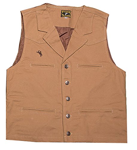 Wyoming Traders Bronco Canvas Vest Tall (XLarge Tall, Tan)