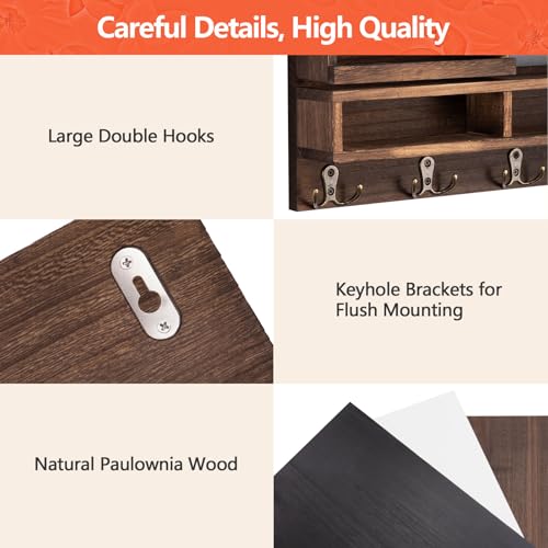 Key-Holder-for-Wall-Wall-Mounted-Mail-Holder-Wooden-with-Shelf-3-Liquid-Chalks-Chalkboard-Mail-Sorter-Organizer-Rustic-Home-Decor-Entryway-Living-Room-1598W-x-91H-x-33D-Brown