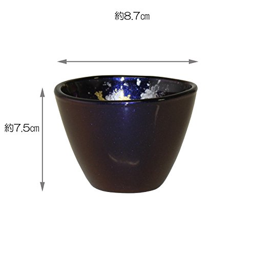 Vasos de vidrio lacado Fujii azul pack 2 miniatura 2