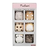 GUND Pusheen Comic Collector I Love Kitties Set of 6 Plush Stuffed Animal Cats, 2'