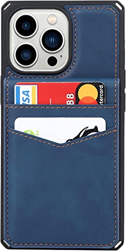 Étui portefeuille iPhone 13 protégeant des chocs avec rangement carte bleu