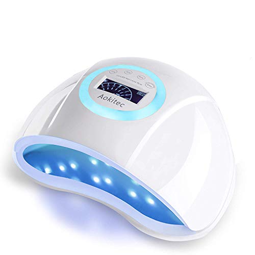 90W Professional Nail Dryer, Aokitec UV LED Nail Lamp Faster Curing Lamp