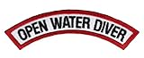 Open Water Diver Chevron Patch Embroidered Iron On Scuba Diving Emblem Souvenir