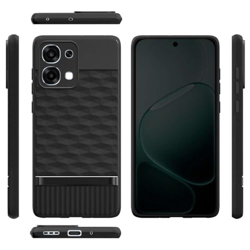 Image of Shockproof Case for Oppo F31 5G | Full Camera Protection | TPU Flexible Back Cover for Oppo F31 5G (Matte Black)