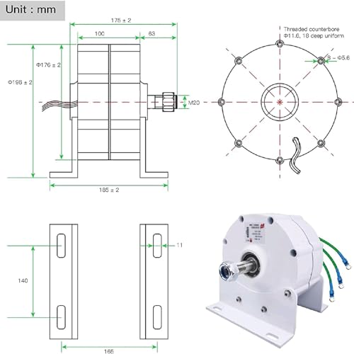Générateur éolienne 800W pour produire son électricité en site isolé et chalet - 6