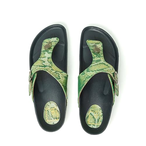 Image of B BLUE BEAUTY Women T-Strap Slip-On Sandals