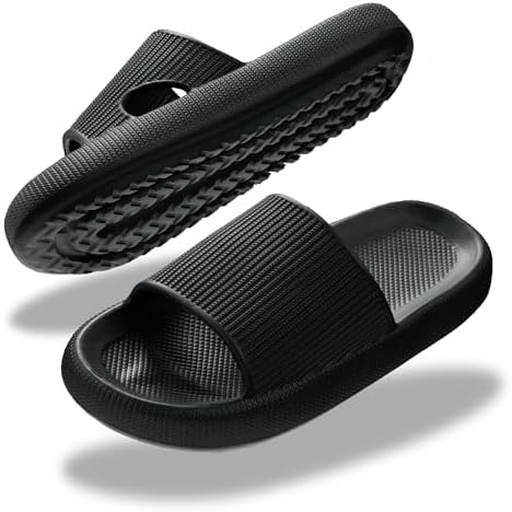 Donpapa Badeschuhe Damen Herren Weich Hausschuhe rutschfest Badeschlappen | Cozislides, Cozy Badelatschen Wolkenschuhe, Cloudyzzz Slides, Badeschlappen, Sommer Pantoletten, Indoor/