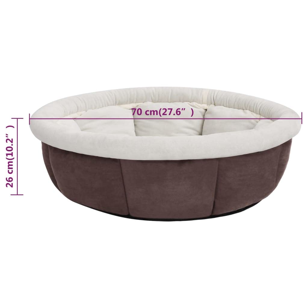 Forniture per animali domestici Letto per cani 70x70x26 cm Marrone Animali e forniture per animali domestici