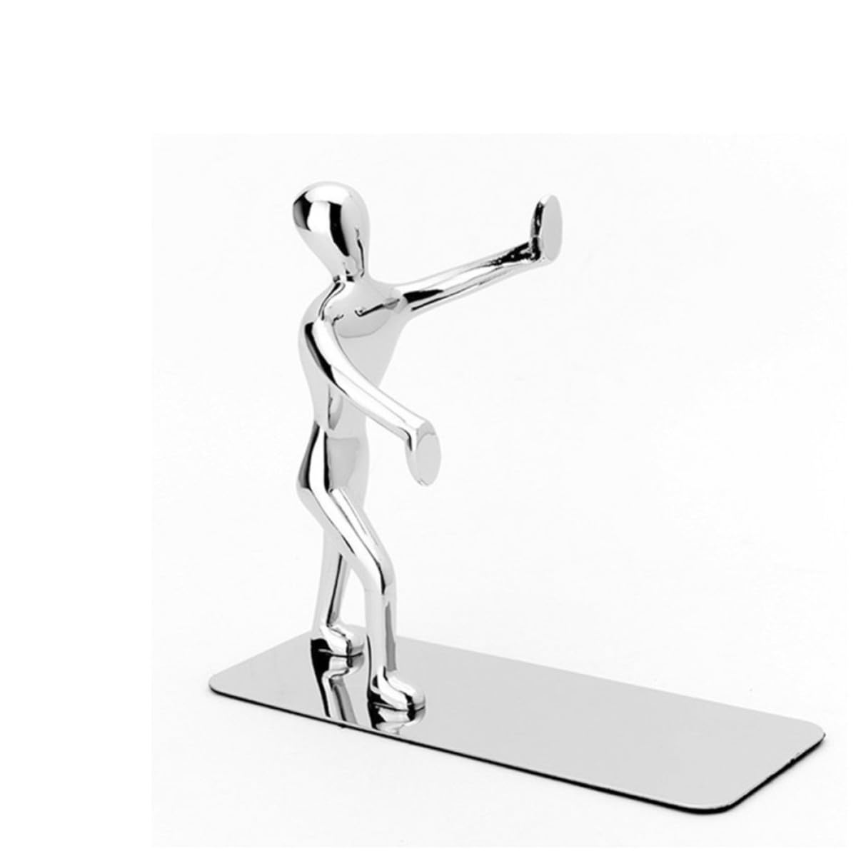Serre-livres petits personnages en métal pour bureau moderne