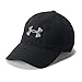 Under Armour Men's Core Canvas Dad Cap, Black (001)/Zinc Gray, One Size