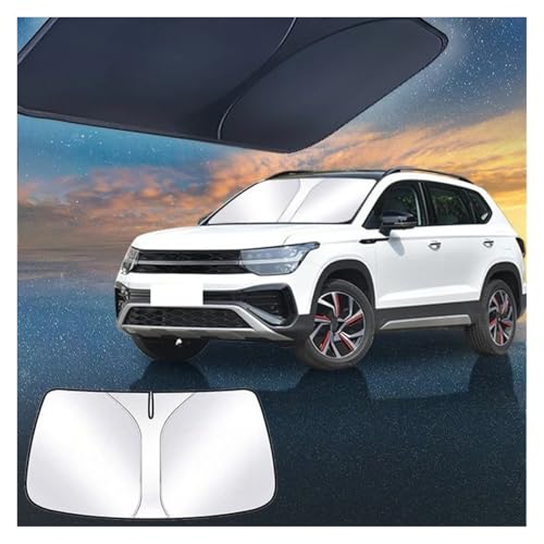 Pare-brise pliable anti-UV pour VW Tiguan et T-Cross, bouclier thermique de voiture - 4