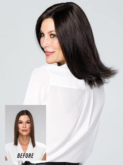 Synthetic Lace Front Half Wig Clip In Hair Topper 12\