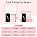 OUGEBOX 30 Pack 7x5x2 Inch Pink Shipping Boxes for Small Business, Small Mailing Boxes for Shipping Packaging