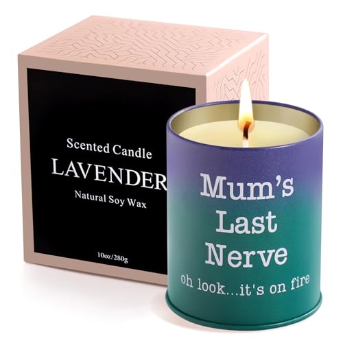 YONTINY Regali di compleanno per donne mamme, regali di compleanno per mamma, candele profumate regali per le donne 10 once candela alla lavanda regali per mamma, compleanno, San Valentino, festa
