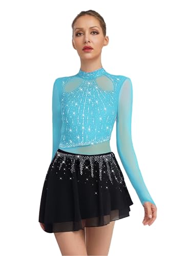 Maillot de ballet contemporain à paillettes pour spectacle de danse moderne