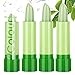 Produktbild Gireatick 3PCS Aloe Vera Lippenstift, magische Farbe, die sich mit der Temperatur ändert, feuchtigkeitsspendender Lipgloss Lip Plumper Langlebiges Lippen Make-up Set