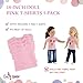 Emily Rose 5-Pack Pink 18 Inch Doll T-Shirts Gift Boxed | USA Brand – Fits American Girl & Our Generation Dolls – for DIY Crafts, Tie Dye Sublimation & More, Custom Doll Clothes, Birthday Favors