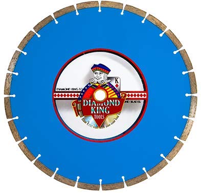 Diamond King Tools Jester 14-inch Saw Blade – Universal Asphalt Cutting Disc Concrete, Brick, Block and Pavers Fast and Smooth Cut Dry and Wet Cutting (3 Pack)