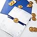 Nuvretk 30pcs Handmade Wax Seal Stickers - 3D Shell Design Self-Adhesive Seals for Invitations, Envelopes, and Packaging(Gold)